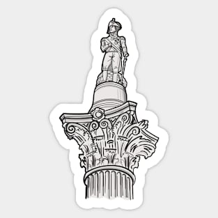 Nelson's Column London Sticker